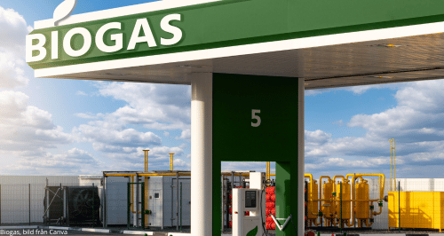 Biogas tankstation